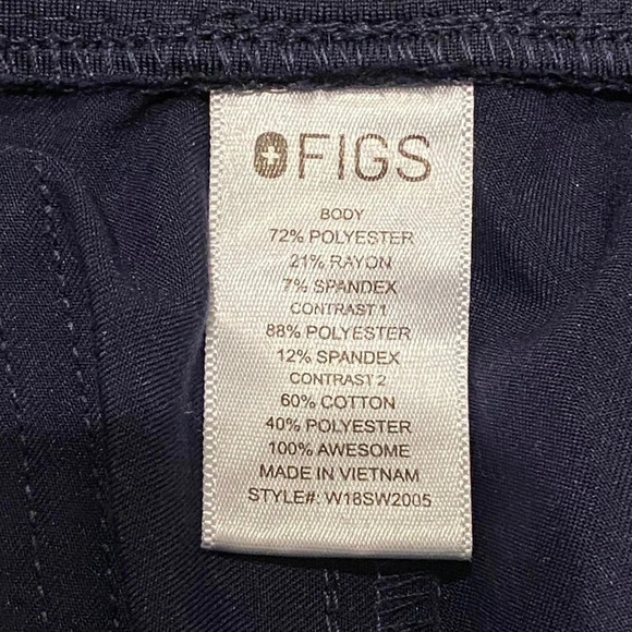 Figs Technical Collection Muoy Jogger Scrub Pants Navy 16298 - Picture 9 of 11